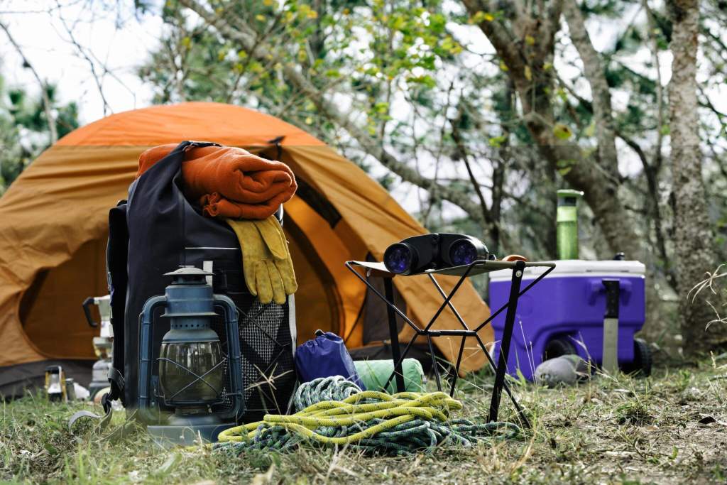 camping gear and equipment